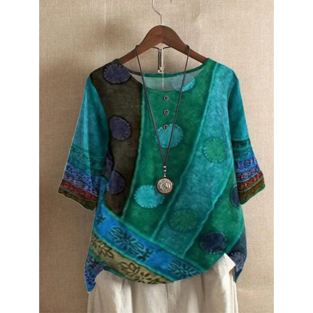 Valarie - Gekleurde Boheemse top