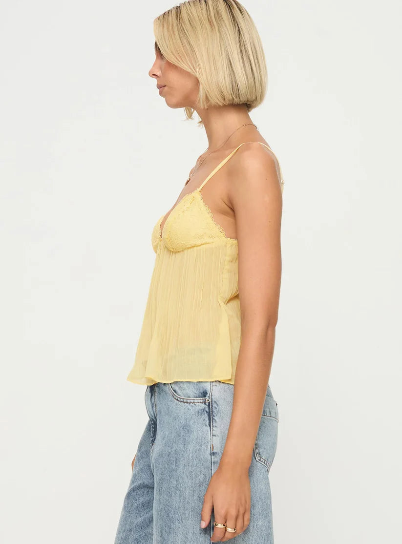 Lace Pleated Top