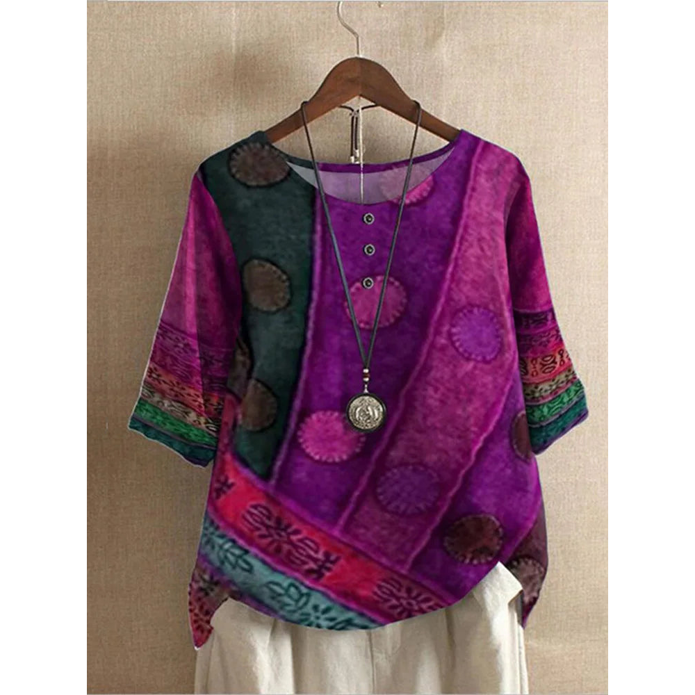 Valarie - Gekleurde Boheemse top