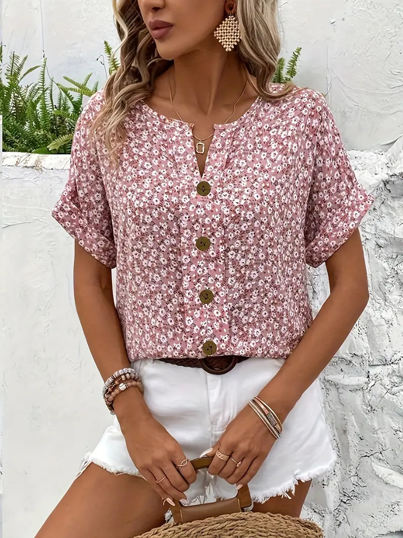 Jelena - Elegante zomerbloementop
