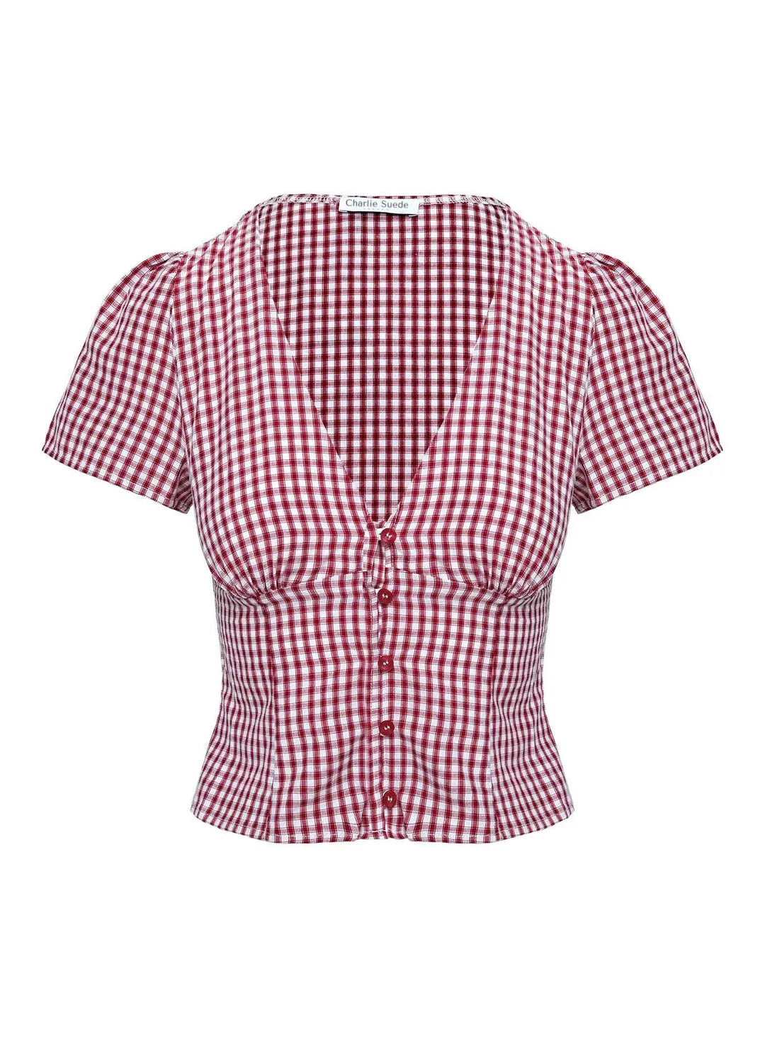 Isolda Top Red Gingham