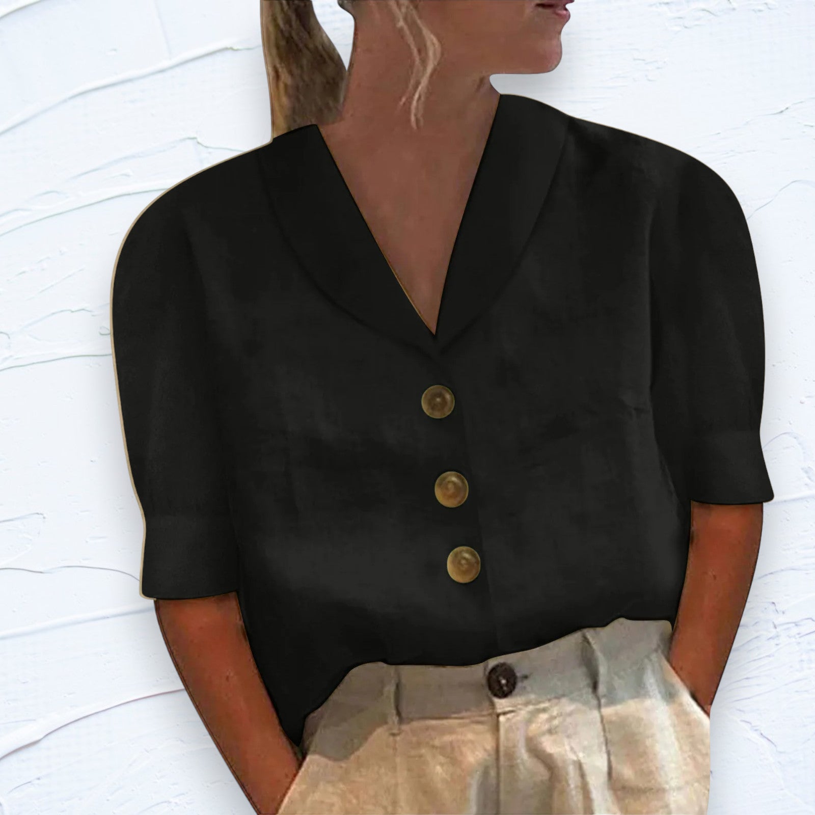 Pleun - Stijlvolle comfort blouse