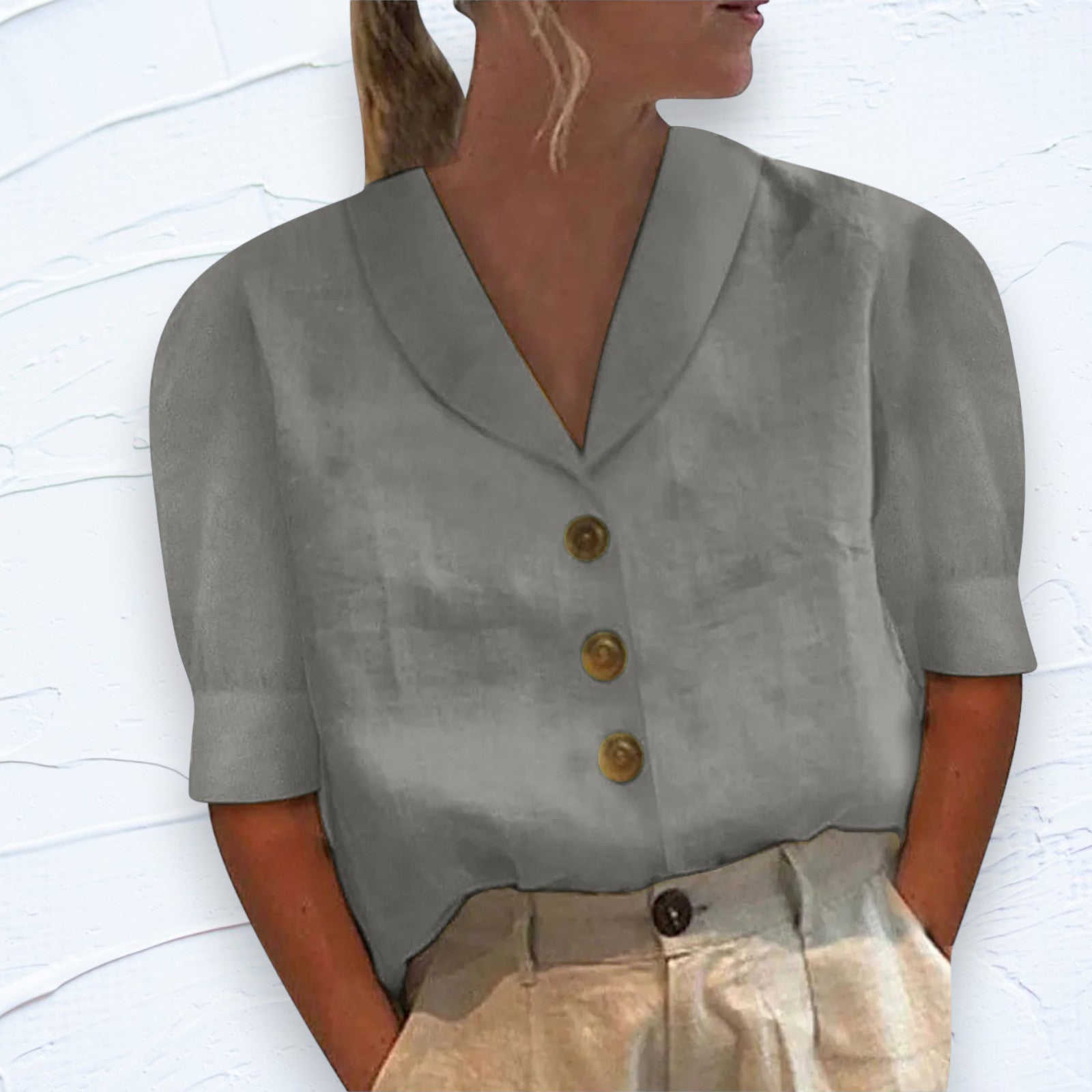 Pleun - Stijlvolle comfort blouse