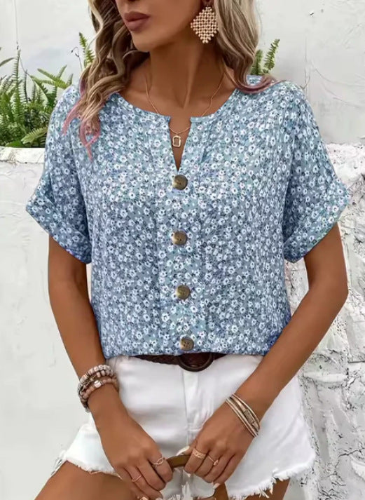 Jelena - Elegante zomerbloementop