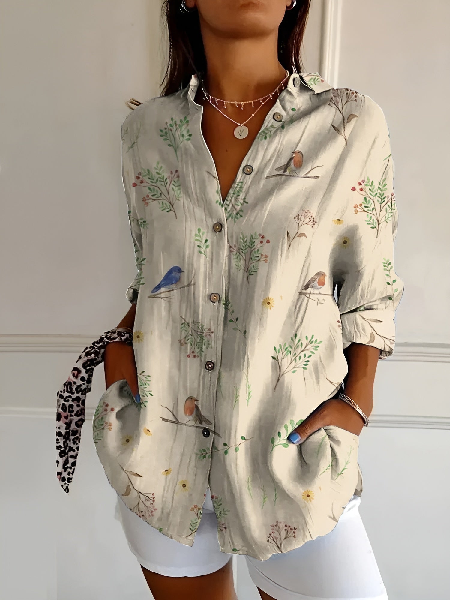 Ronja™ Blouse met Bloemenpatroon