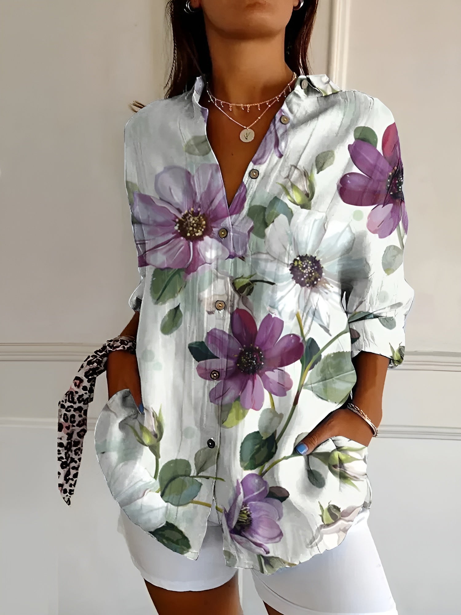 Ronja™ Blouse met Bloemenpatroon