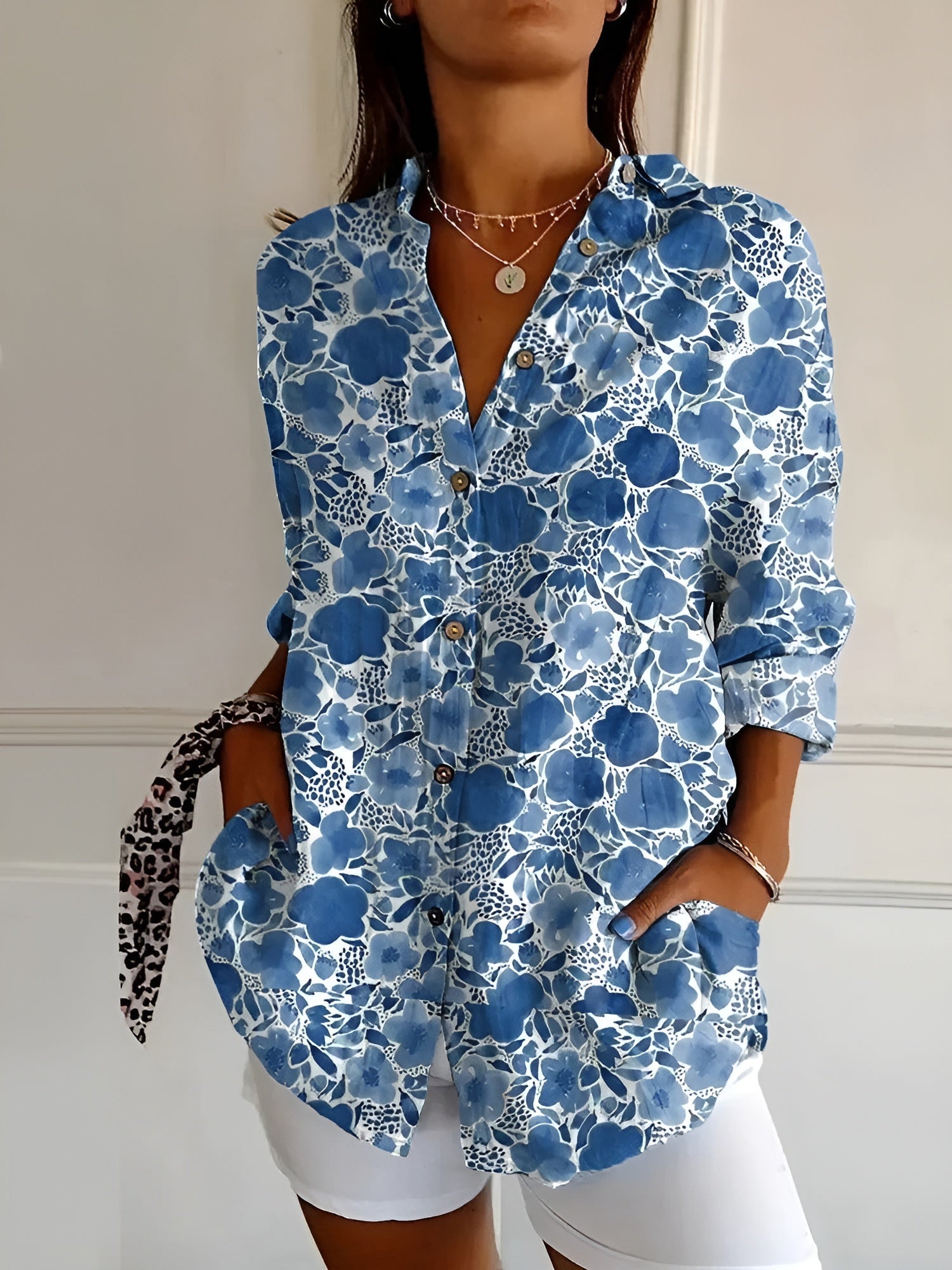 Ronja™ Blouse met Bloemenpatroon