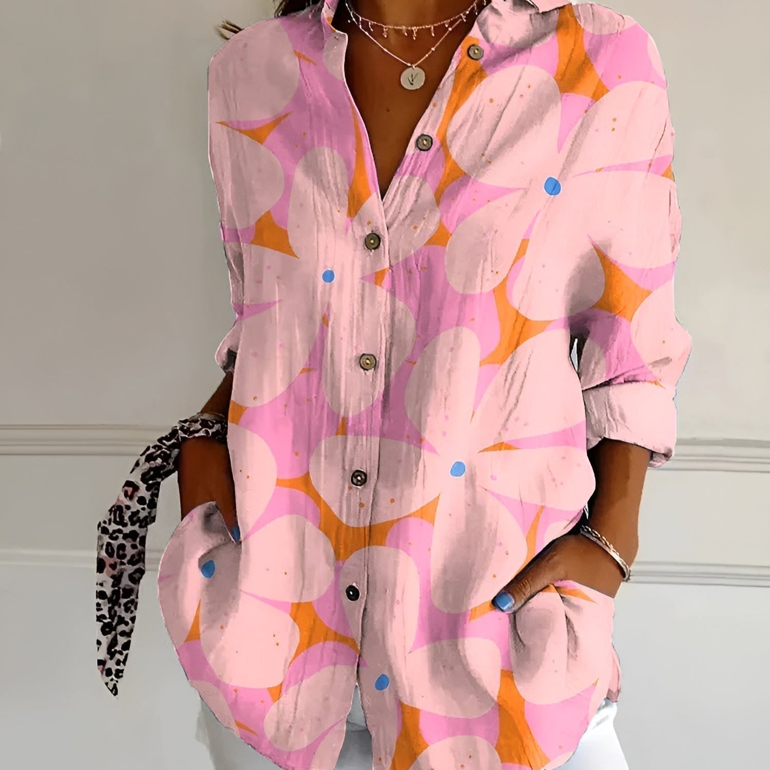 Ronja™ Blouse met Bloemenpatroon
