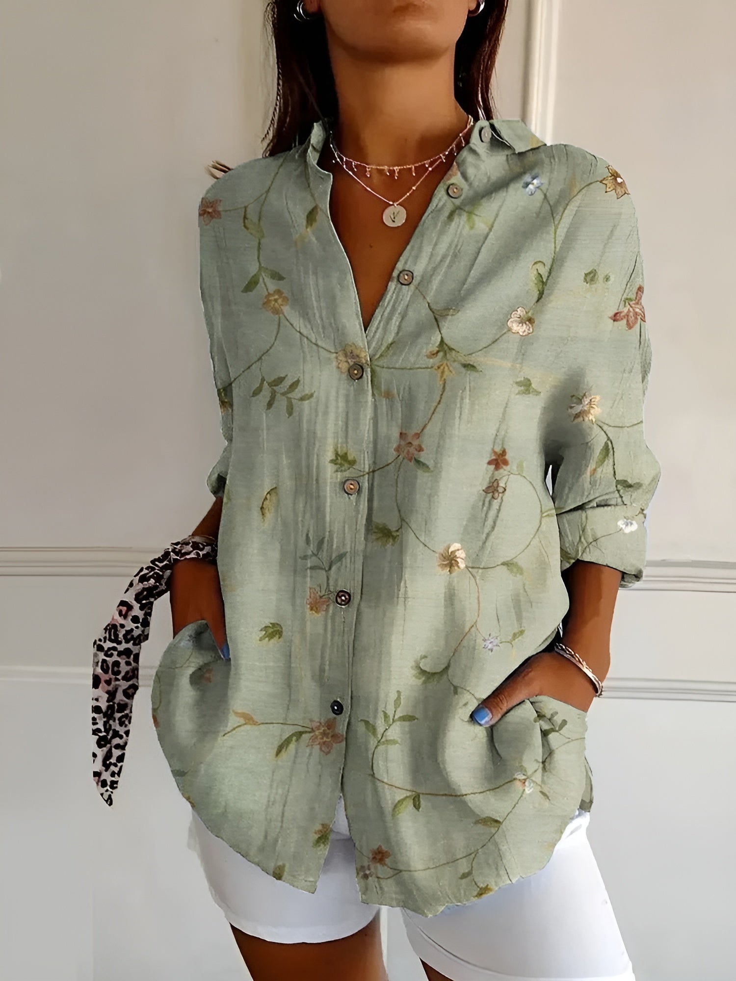 Ronja™ Blouse met Bloemenpatroon